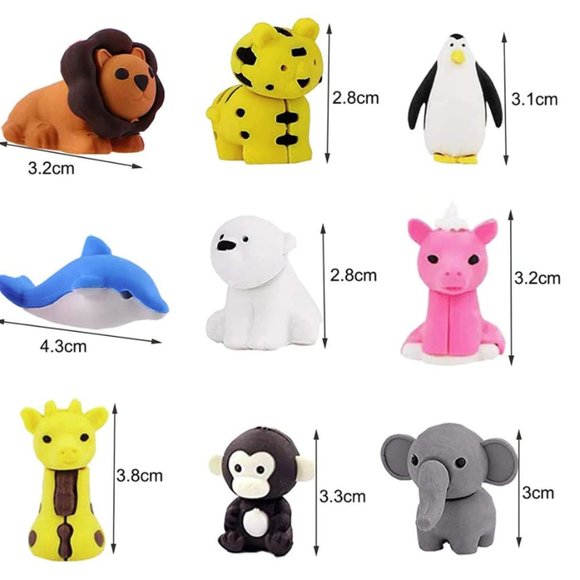 Kawaii 3D Puzzle Eraser - 5 pcs - Picture 10 of 10